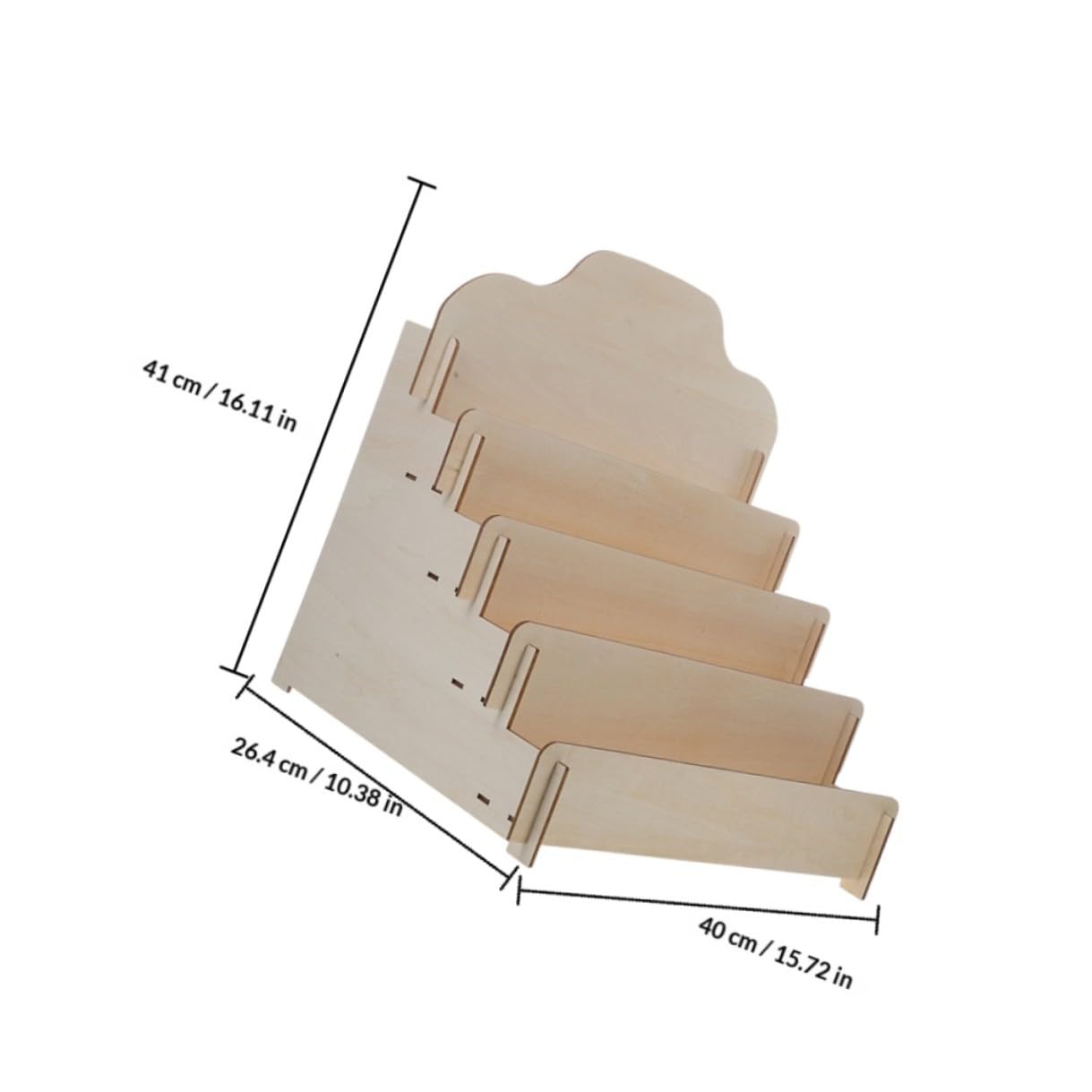 Présentoir à Cartes Postales en Bois Massif Grand Format, Support Multifonction à Plusieurs Niveaux pour Bureau et Décoration, Organisateur de Cartes de Vœux, Affiches