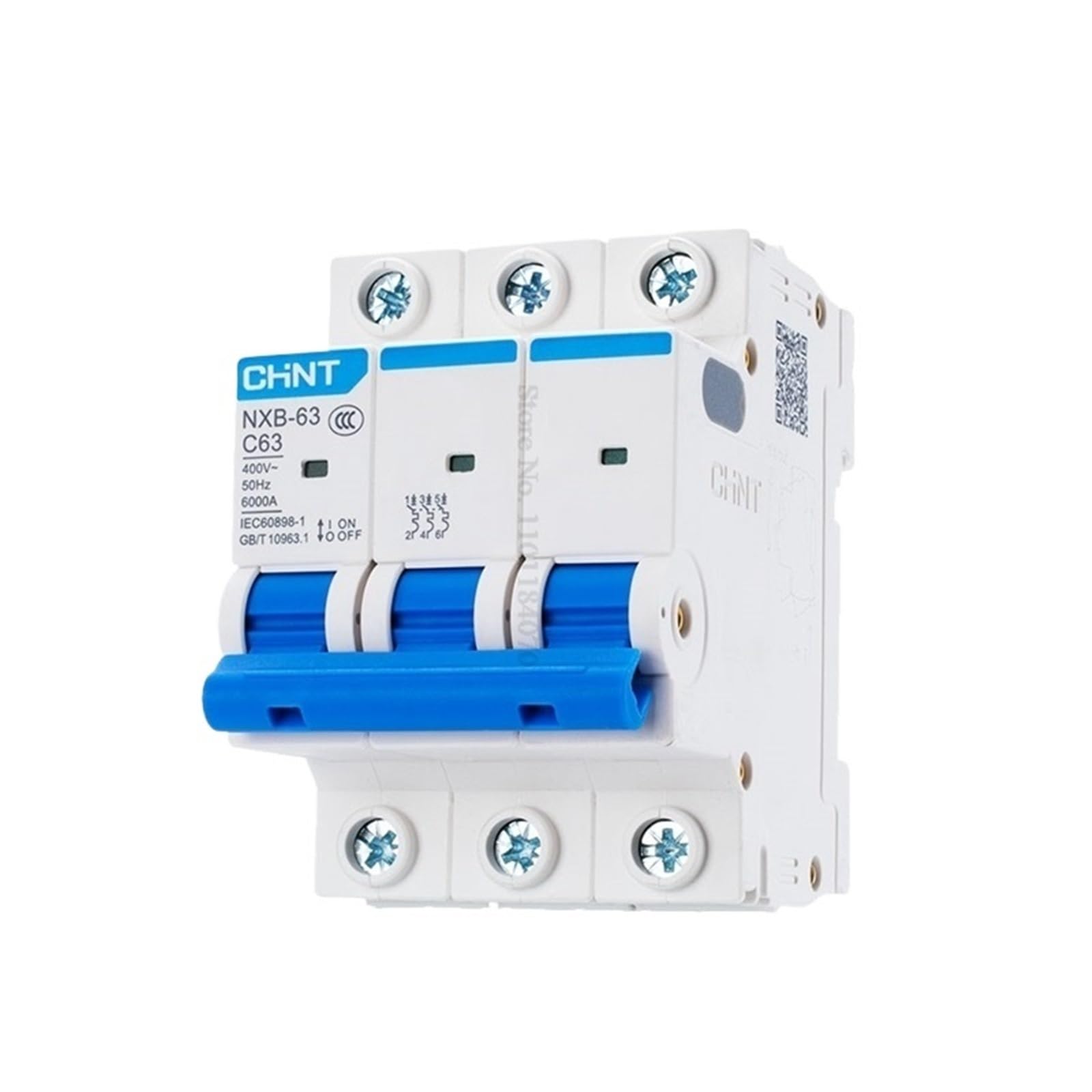 Disjoncteur miniature 3P contre les surcharges électriques du réseau