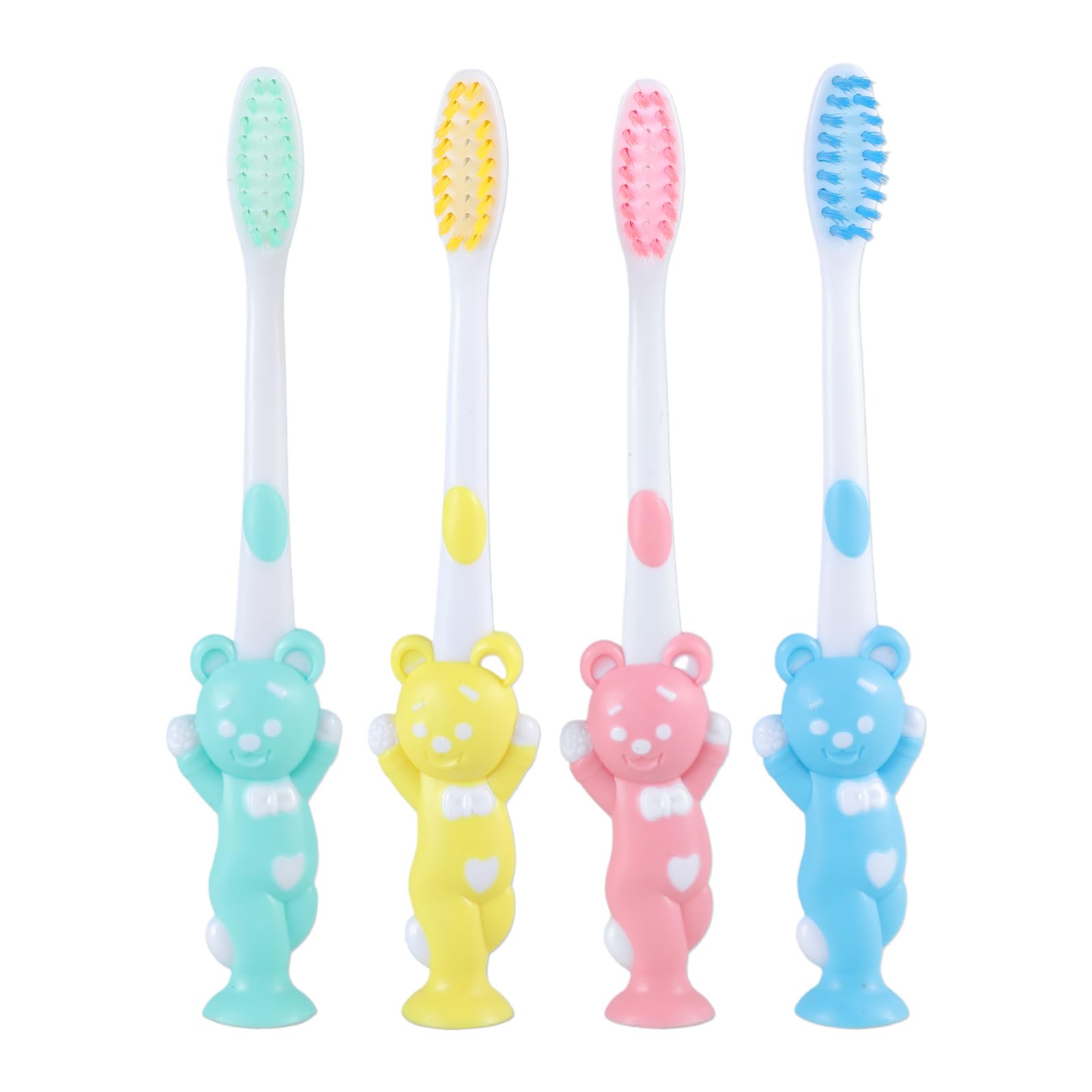 NVOQILIN 4pcs Tooth Brushes Baby Kids Toothbrush Children Soft Fine Bristles Teeth Brush