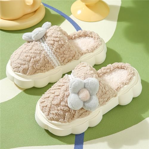 Cute women's slippers Funny flower slippers Funny plush slippers Fashion home slippers Indoor and outdoor slippers3