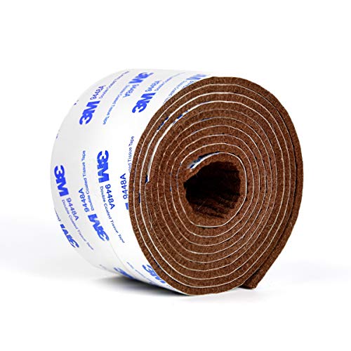 キズ防止テープ, WISH SUN フェルト 自由にカット 家具保護パッド キズ防止 騒音防止 滑り止め 椅子脚カバー フローリングの損傷防止 幅5cm 長200cm