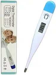 Termômetro Clínico Digital Axilar Corporal com Alarme Sonoro – Alta Precisão, Visor LCD, Desligamento Automático, Rápido e Confiável - YASDA