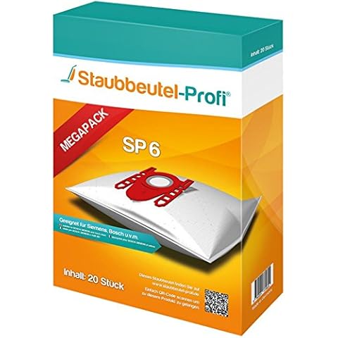 20 Staubsaugerbeutel geeignet für Siemens Q5.0 extreme Silence Power Bodenstaubsauger VSQ5X1230, VSQ5 X 12 M1,VSZ3XTRM11, Made in Germany Cover
