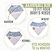 8-Pack Organic Baby Bandana Bibs for Girls - Super Absorbent Triangle Baby Bibs for Drooling and Teething Infant, 100% Cotton Extra Soft for Newborn, Infant 0-36 Months (Adventurer)