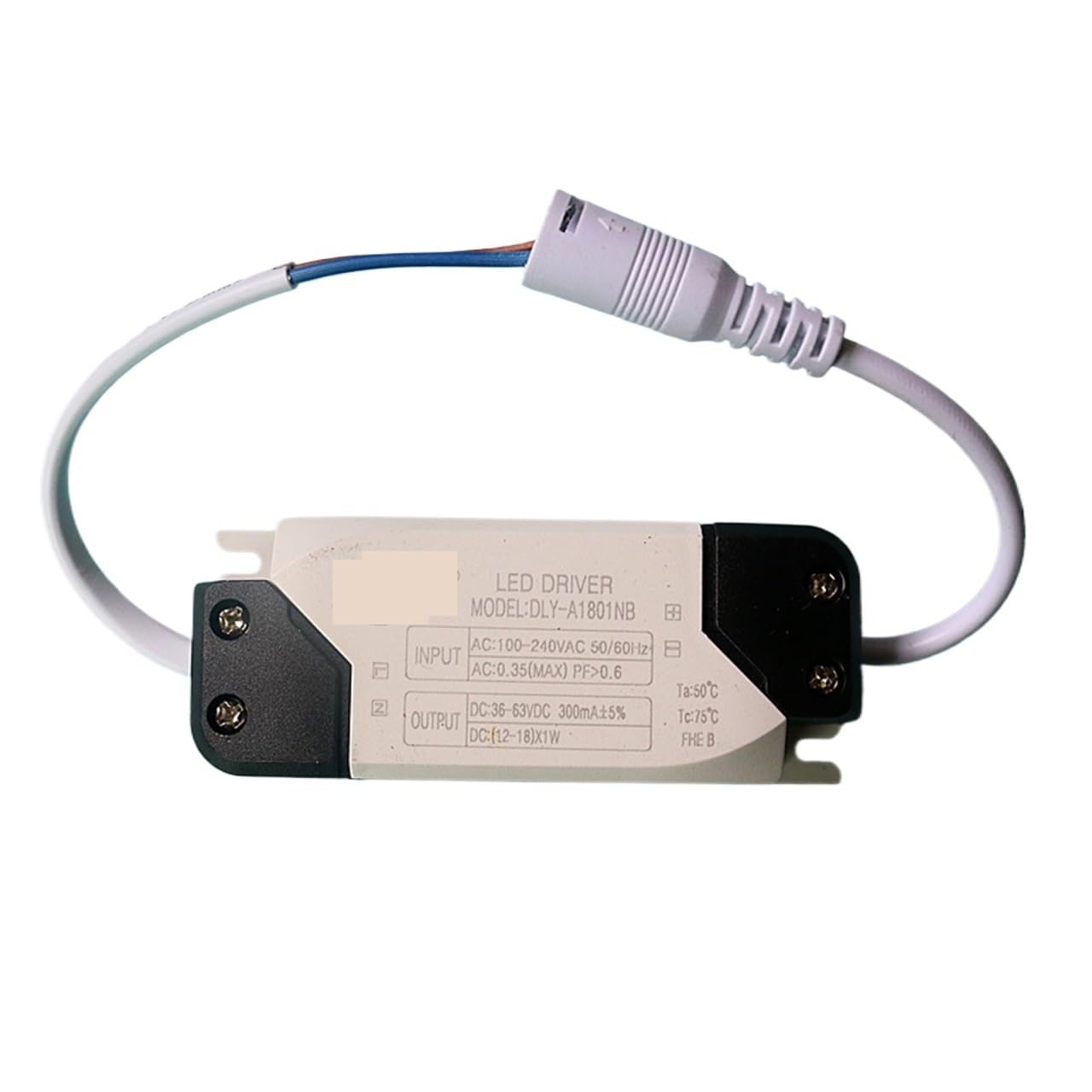 Alimentation pilote LED avec prise femelle pour spot et panneau 12-18W