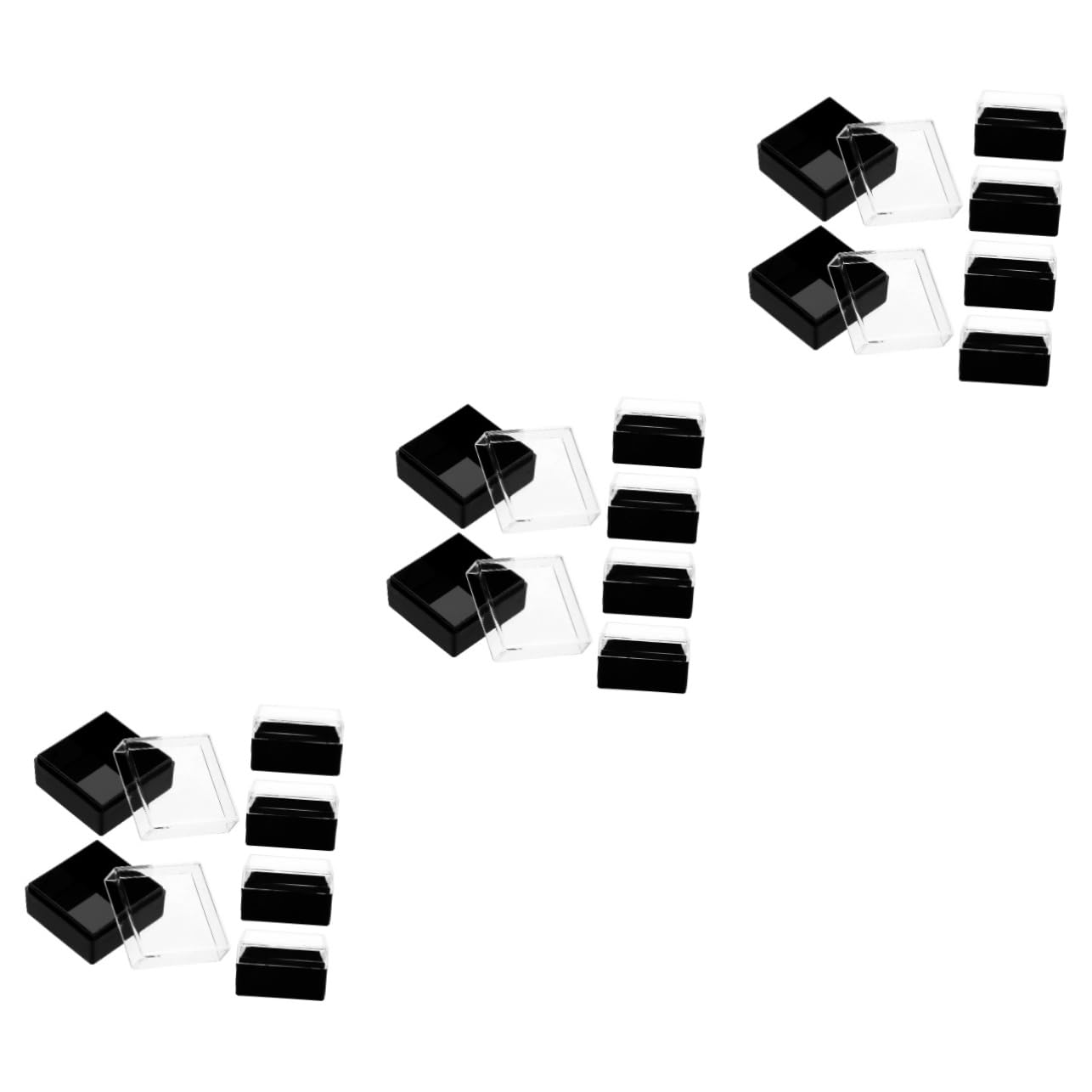 Operitacx Sets Mini Specimen Showcase Acrylic Storage Box for Minerals Reusable Display Case Compact and Stylish Display Storage Pcs