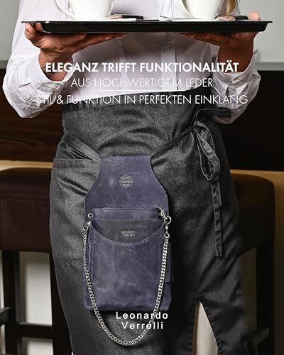 Cartera de camarero anticaída con monedero grande para evitar pérdidas 2