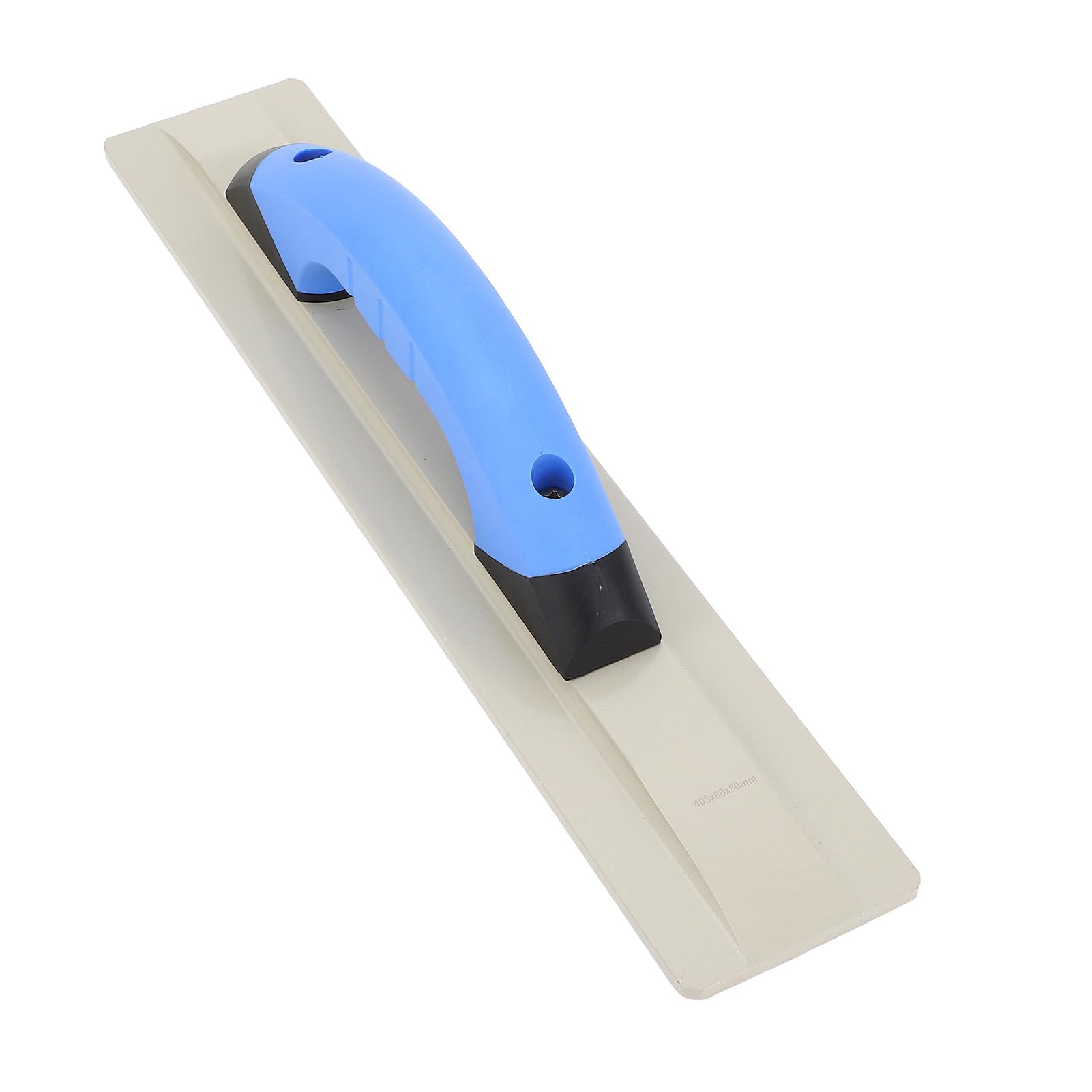 Paleta de Yeso Paleta de Acabado Plana de 405x80 mm con Mango de Goma ergonómico Herramienta Manual de construcción Resistente para Trabajos de enlucido de hormigón y Cemento