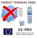 K5 PRO 20g & K4 PRO 7g Thermal paste and Thermal Putty Pad replacement Set Compatible with Apple iMac, Asus ROG, Acer Nitro, MSI laptops, RTX 3080, 2080TI, 3090, PS4, Nintendo Switch, XBOX
