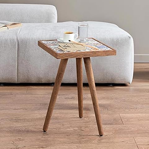 [en.casa] Mesa Auxiliar Estampada Multicolor thumbnail