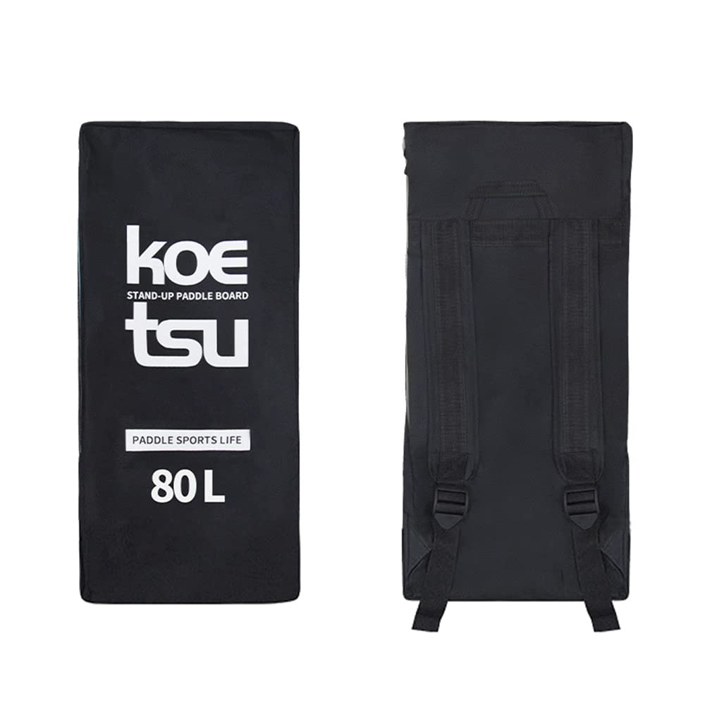 Lixada Mochila de viaje de 80 l/105 l para tabla de remo inflable, bolsa de transporte para tabla de remo