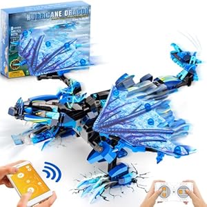 Sillbird Dragon Building Kit, Remote & APP Controlled STEM Projects for Kids Age 6-12, Robot Building Toys Birthday Gifts for Boys Girls Age 6 7 8 9 10 11 12-15, New 2022 (549 Pieces)