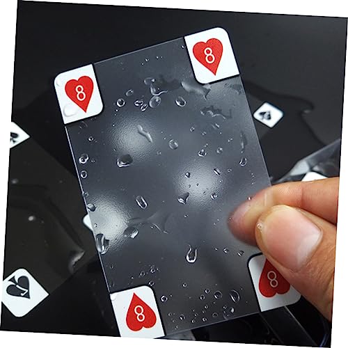 Abaodam 3stücke wasserdichte Pokerkarten Aus Kunststoff Transparentes Design Für Unvergessliche Spielabende Für Familien Kratzfest Und Langlebig Perfektes Für Spielsammler – Bild 7