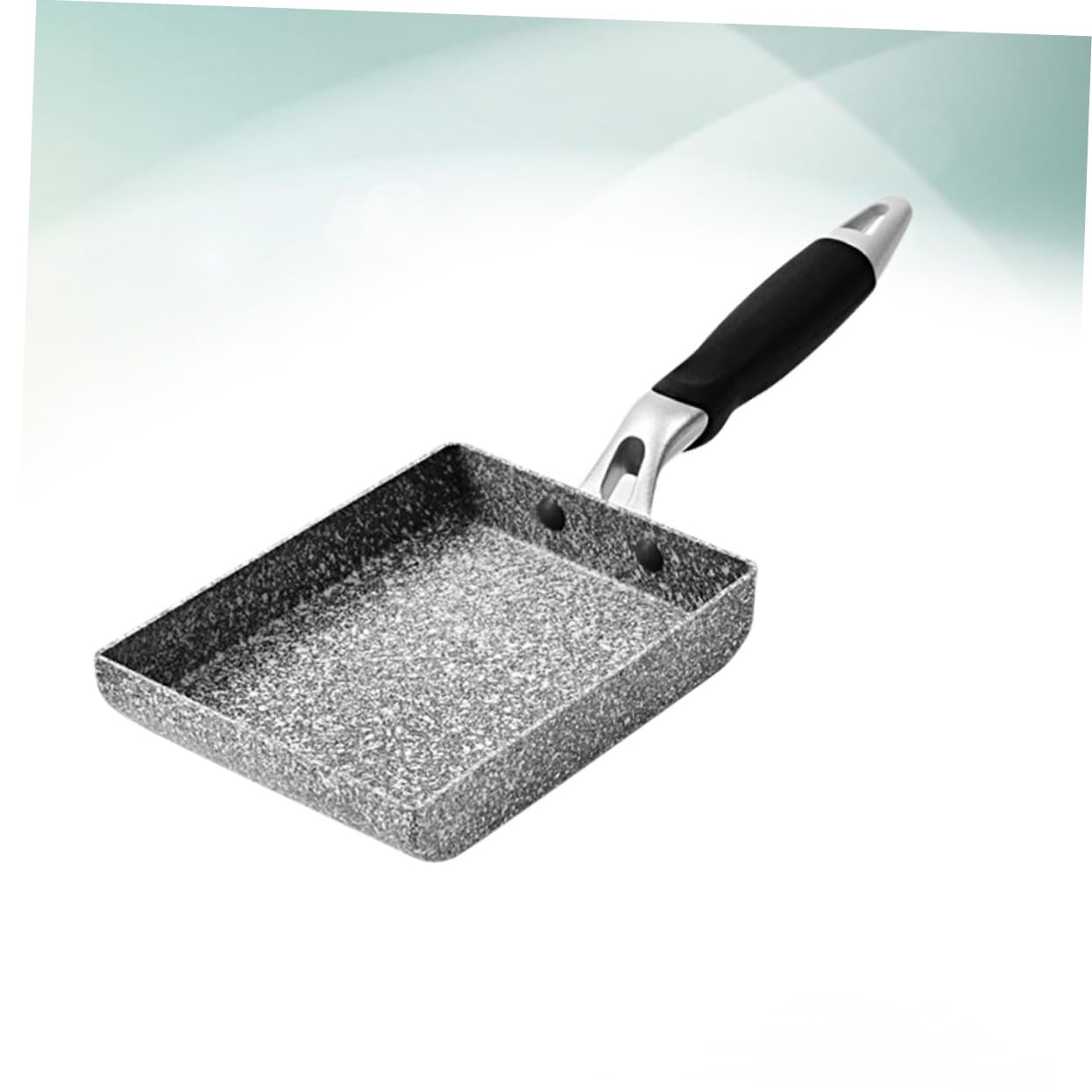 Sartén Rectangular para Huevos Tamagoyaki 18x14 Cm Piedra Maifanita Antiadherente Rápida Conducción Calor para Cocina Inducción y Gas 1 Unidad para Tortillas y Crepes