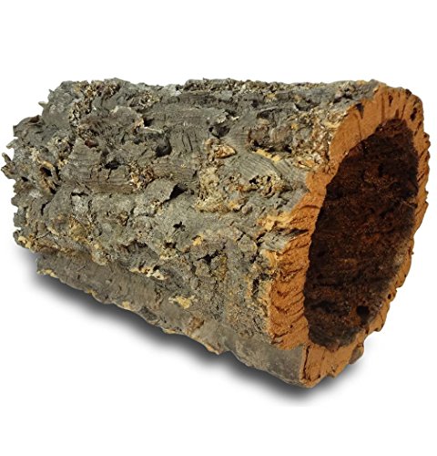 Kork-Deko Corteza de Corcho: Cueva de Corcho (Tubo de Chorcho) Longitud: 30 cm, Diámetro: 15-20 cm