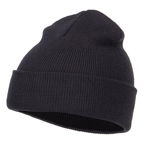 Solid Wing Youth Cuff Long Beanie - Black OSFM Cover