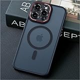 【革新一体レンズ保護・Magsafe対応】JUESHITUO iPhone 16 Pro 用の ケース 1Xスクリーン保護 人気 マット感 いphone16pro 用の ケースマグネット搭載 SGS認証 米軍規格 耐衝撃 黄ばみなし ストラップホール付き ワイアレス充電対応 半透明 6.3インチ ブラック