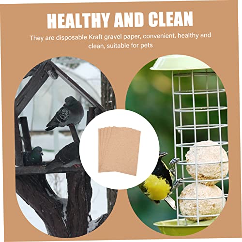 Popetpop 5Pcs Bird Claw Sandpaper Bird Cages For Parrots Bird Accessories Parrot Cage Liners Bird Cage Gravel Paper Household Bird Gravel Paper Bird Sandpaper Cage Accessory Cage Supply Pet #TOP1