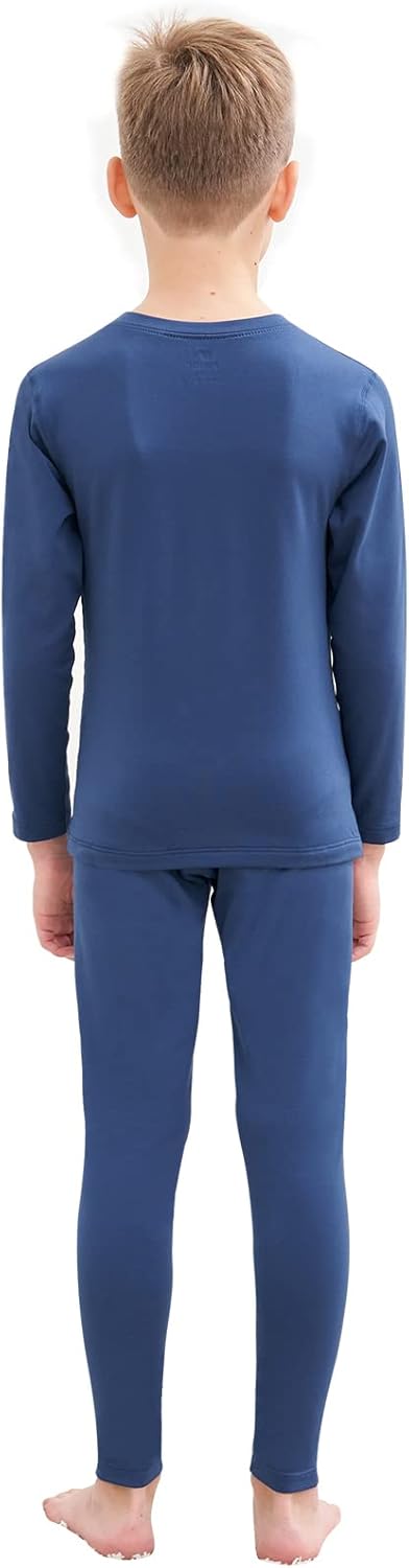 HEROBIKER Thermal Underwear Boys Ultra Soft Fleece Lined Kids Thermals Long Johns Top Bottom Warm Set for Winter Skiing - Image 2