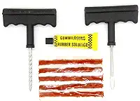 Kit Reparo Remendo Pneu Sem Câmara Carro Moto socorro