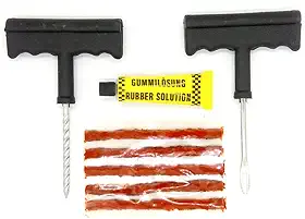 Kit Reparo Remendo Pneu Sem Câmara Carro Moto socorro