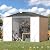U-MAX 7' x 7' Storage Metal Shed, Large Outdoor Sheds & Outdoor Storage Clearance 7x7, Lockable Garden Shed, Utility and Tool Storage for Garden, Backyard, Patio and Outside Use