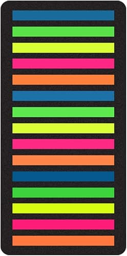 Marcadores de página, pestañas adhesivas para índice, tiras resaltadoras de etiquetas, banderas transparentes de PET, calcomanías decorativas para