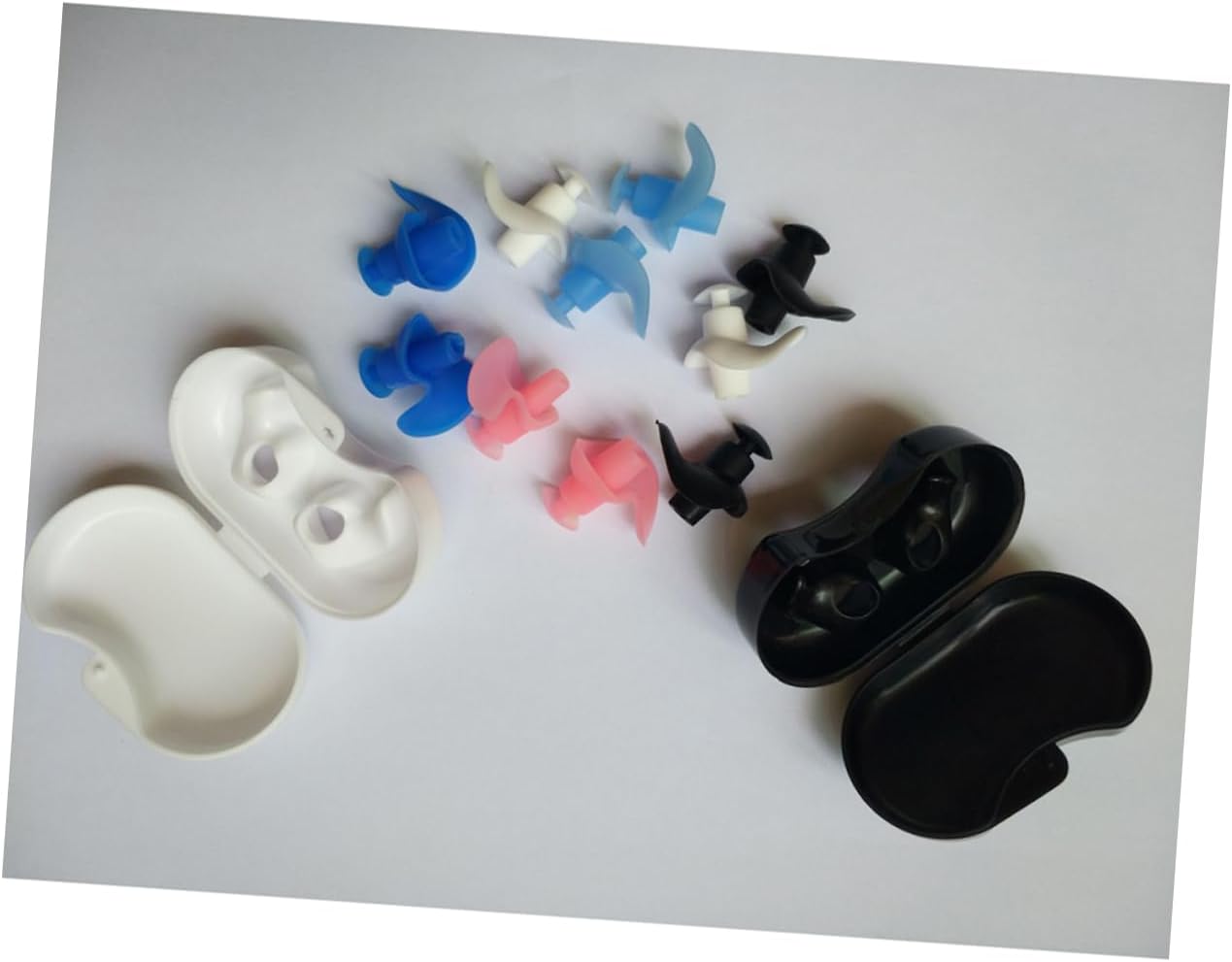 Professional Waterproof Swimming Ear Plugs for Adults 4 Pairs Silicone | Reusable Ergonomic Design, Keeps Water out Swimming or Shower Use, Soft Silicone, Adult Fit