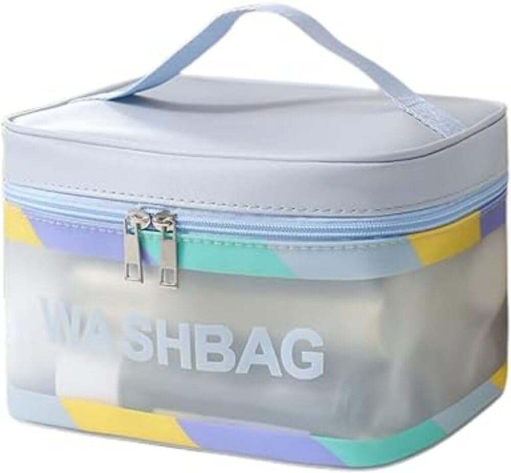 Travel Bag Toiletry Bag Water-Resistant Makeup Cosmetic Bag Travel Organizer Full Sized Container Toiletries (Multicolor)-image-48