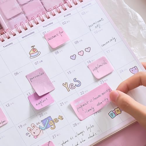Image of WISHKEY Colorful Sticky Notes, 210 Sheets Sticky Notes, Sticky Pad for Study, Point It Marker Stationery Items, Self-Adhesive Memo Pad, Planners and Memo Sticker (Assorted, Pack of 1)