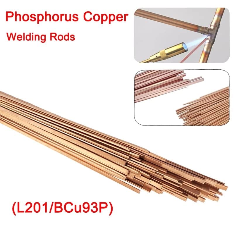 GatherTOOL 5Pcs Brass Welding Rod Phosphorus Copper Electrode Welding Wire Soldering Rod No Need Solder Powder Welding Rods 1.0/2.0mm*500mm (Size : 1.5mm, Color : 5pcs)