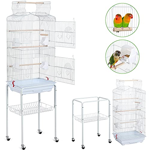 Yaheetech Open Play Top Bird Cages, White, 64in Blogs To Read Blogs