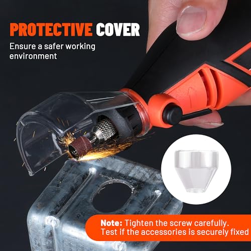 ValueMax Rotary Tool Kit, 130W Powerful Rotary Multi Tool with Variable Speed, Mini Grinder Set with 119pcs Accessories for Craft Projects and DIY, Engraving, Cutting, Sanding, Polishing 6 ValueMax Rotary Tool Kit, 130W Powerful Rotary Multi Tool with Variable Speed, Mini Grinder Set with 119pcs Accessories for Craft Projects and DIY, Engraving, Cutting, Sanding, Polishing - Image 6