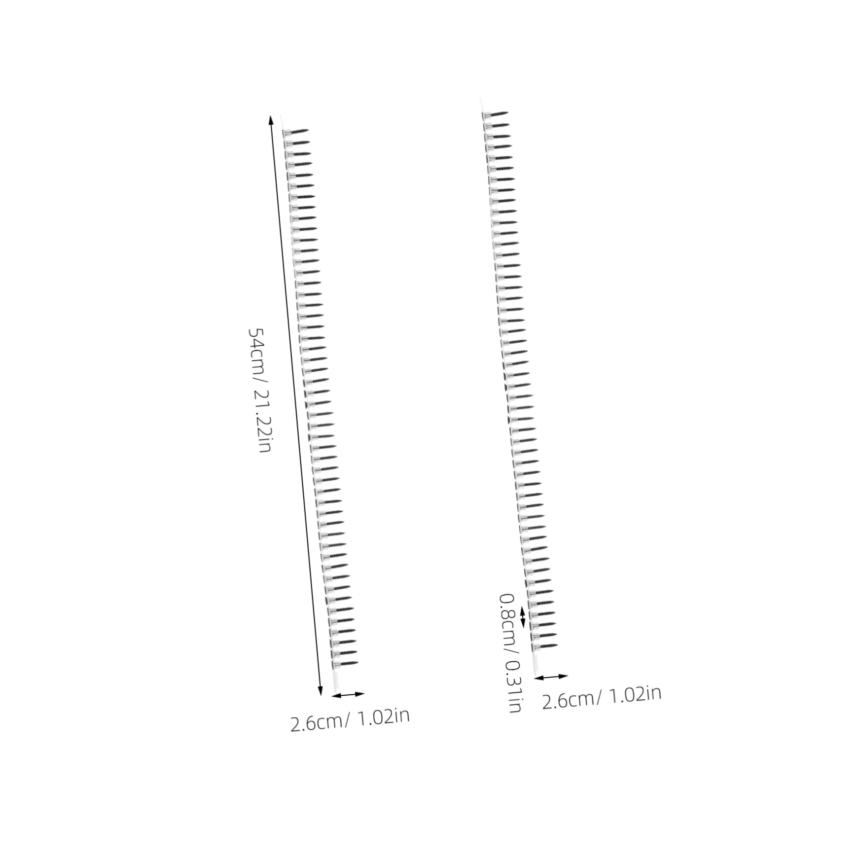 Tornillos para Paneles de Yeso en Cinta, 1000 Piezas Plata