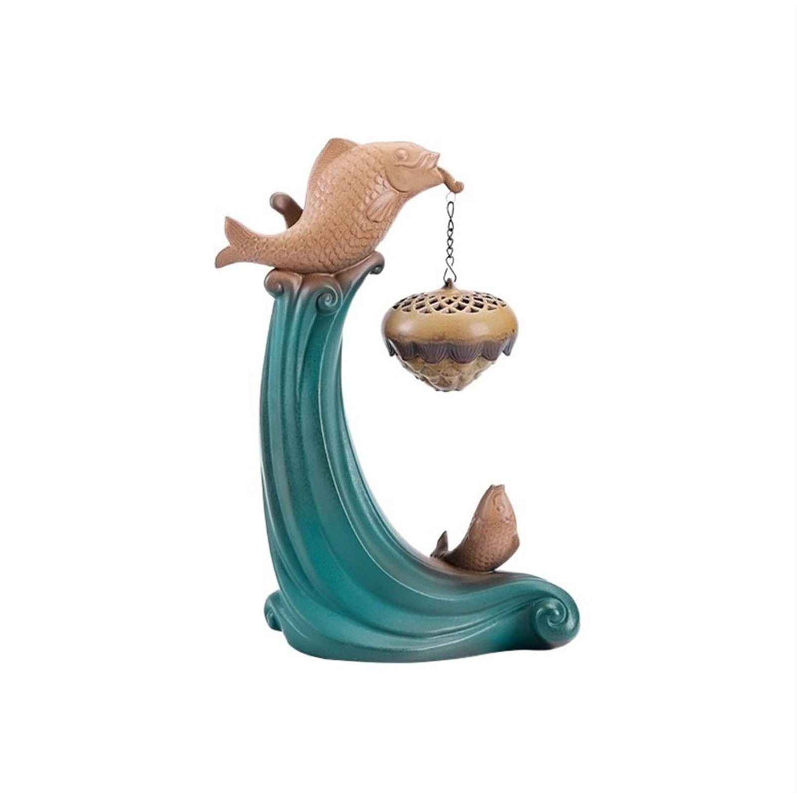 Incense Holders Ceramic Backflow Incense Burner Creative Decoration Home Living Room Lotus Hanging Zen