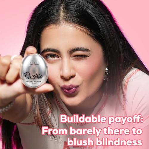 Image of RENEE Blushie Blurring Blush Stick | Buildable Formula With Soft-Focus Matte Finish | Lightweight, Long-Lasting, Easily Blendable | With Hyaluronic Acid, Peptides & Vitamin E - Pinkie Promise | 6.5g