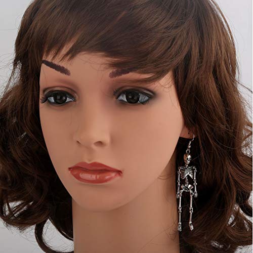 Szxc Women's Jointed Skeleton Dangle Long Earrings - 3-1/2 Inch - Ultra Light - Lead & Nickle Free - Halloween Costume… - Image 3