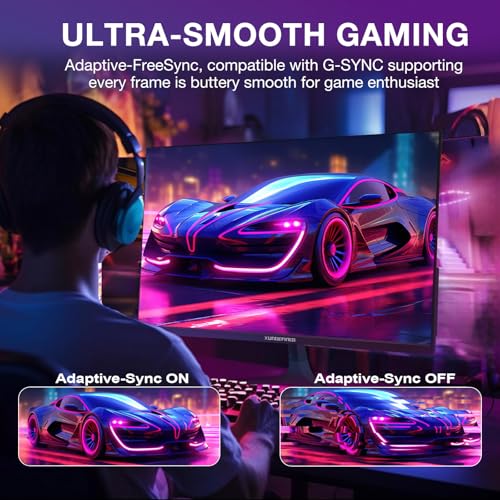 Image of 27 inch 1440P Gaming Monitor, 200Hz /144Hz Fast IPS 2K Computer Monitor with Speaker, Free-Sync & G-SYNC, 125% sRGB, HDR10, HDMI x2, DisplayPort x2, Compatible with Switch /Xbox /PS5, VESA Mountable