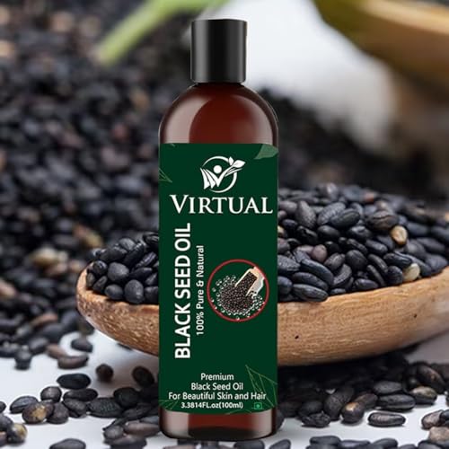 Image of VIRTUAL Pure Essential Oil For Stronger Hair, Body Skin Care, Moisturizing Dry Skin, Eyelash & Nails Cold Pressed Oil With No Mineral & Silicones