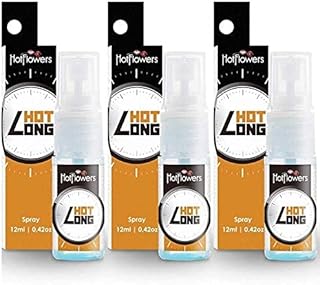 Kit 03 Prolongador de ereção Hot Long Spray Aerosol Hot FLowers - Sexshop