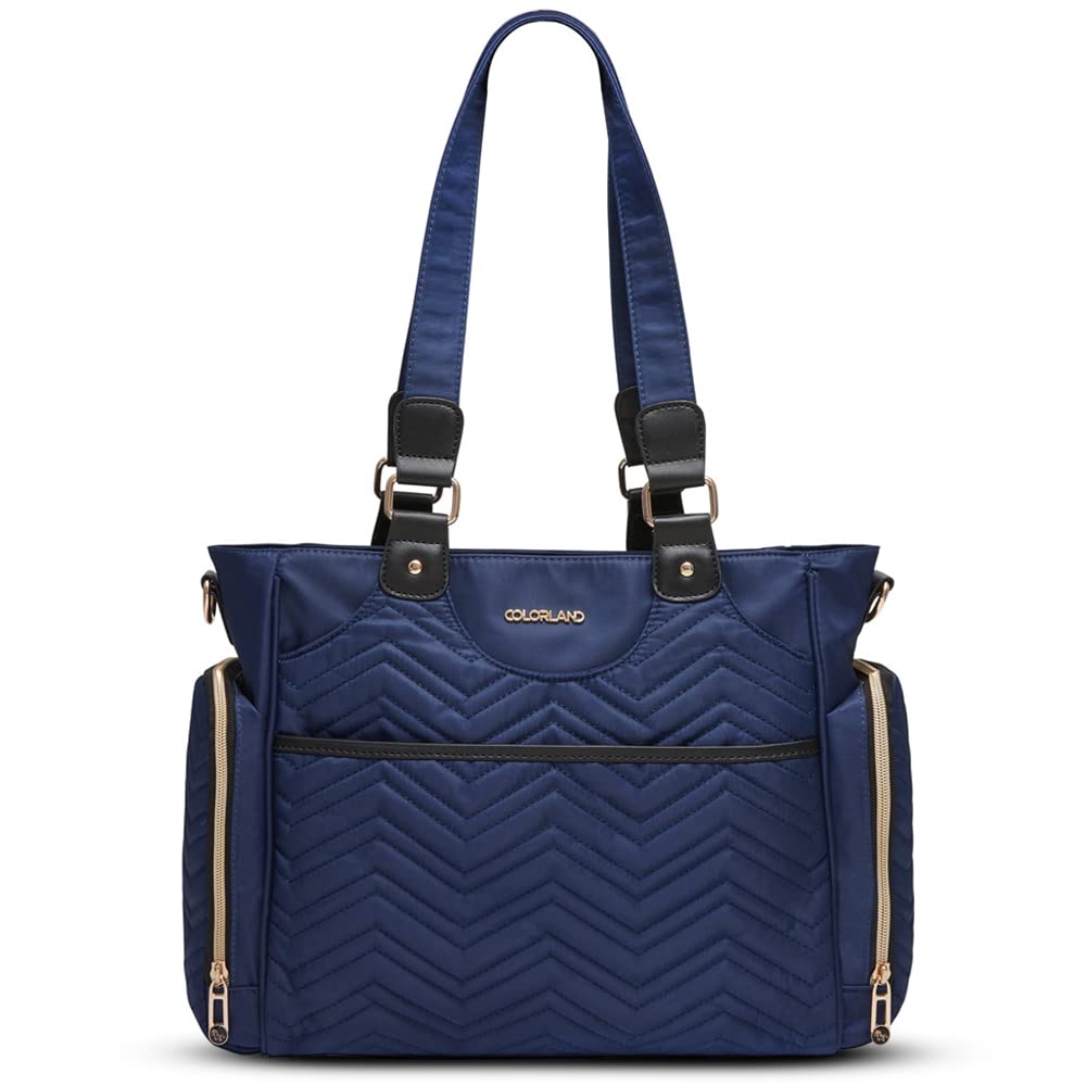 Little Story Matilda Diaper Bag-Navy Blue, M