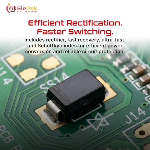 Image of SMD Diode General-Purpose Rectifier Diodes (80 pcs) | High Reliability Electronic Component, High-Speed Signal Processing, Switching Power Supplies