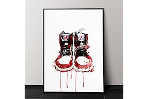 Beautify Your Home with an Epic Michael Jordan Canvas: A Wall Art Masterpiece for Sneakerheads