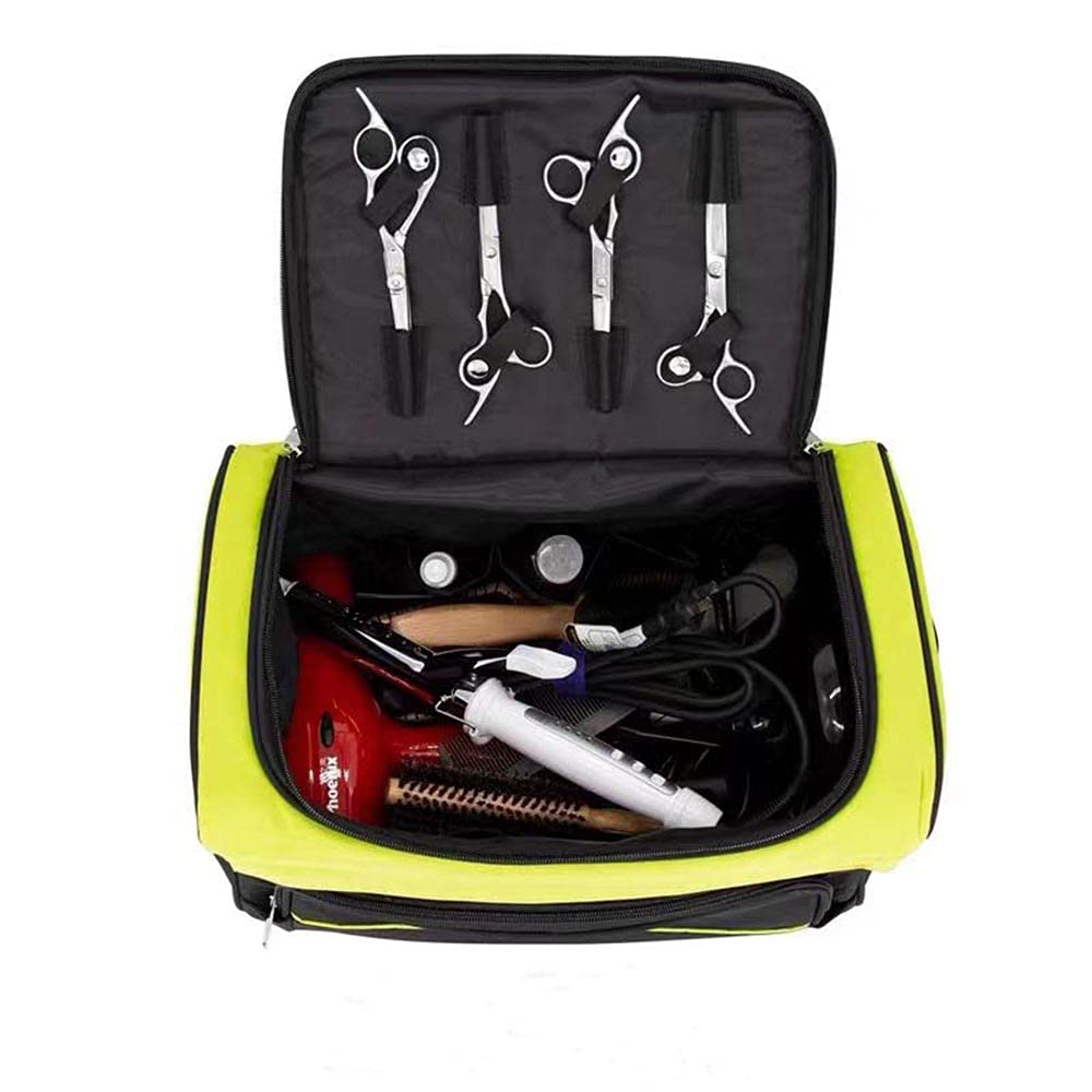 Professional Cosmetics Beauty Hairdressing Styling Bag, Multi-functional Hair Makeup Salon Hairdresser Toiletry Organizer Tool Bag Case Holder Box with Strap for Hair Stylist Shoulder Carrying