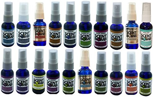 Scent Bomb 1oz Pure Concentrated Air Freshener 20 Different Fragrance Starter Pack Display (Without Display Case)