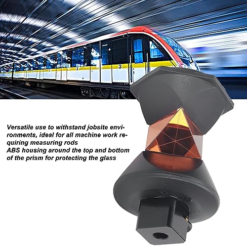 Prisme de Station Totale Universel à 360° pour GRZ4 et Prisme Triangulaire en Verre K9 de Haute Précision pour le Suivi Automatique pour les Tests d'autoroutes de Mines de