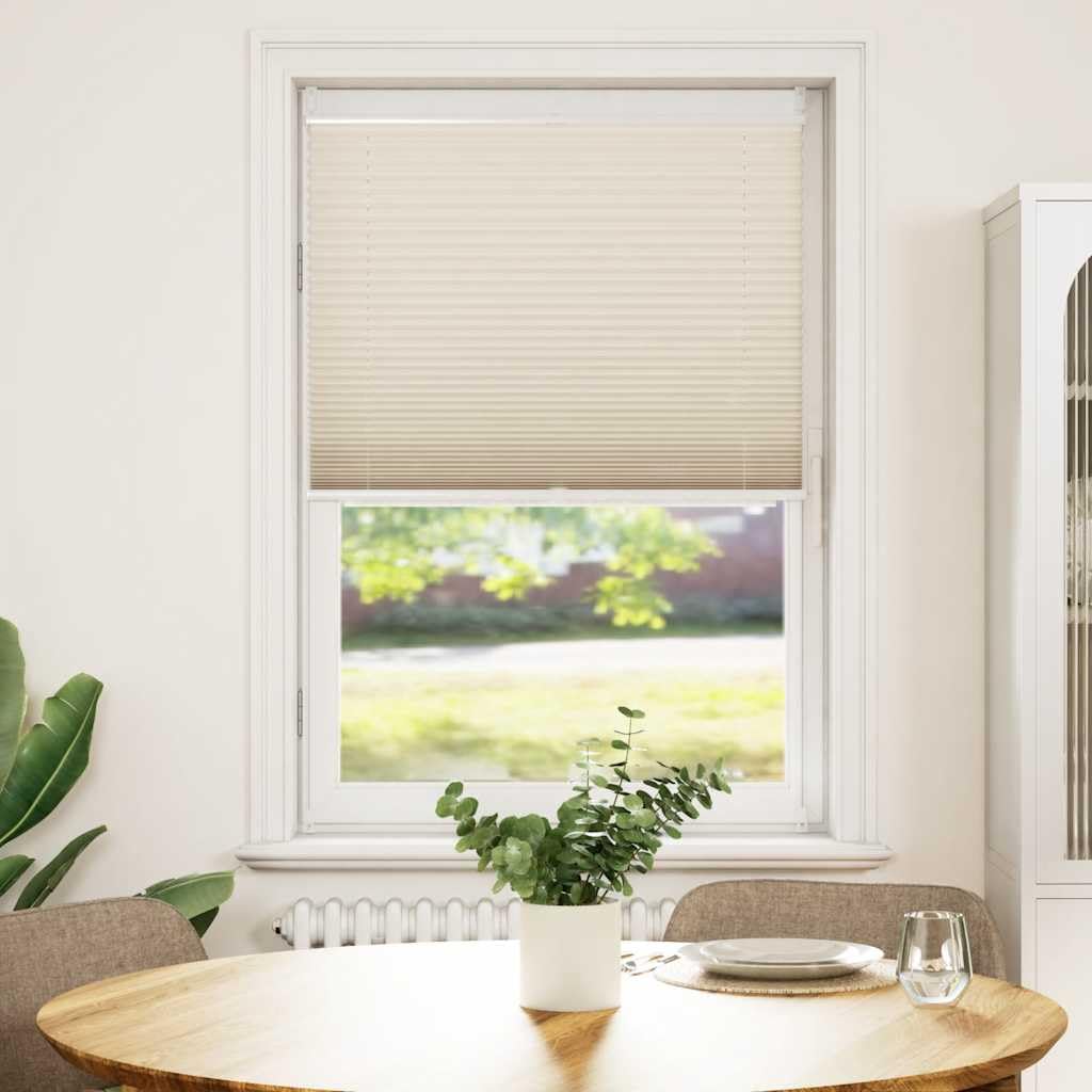 Store plissé 80x125 haut de gamme couleur crème pour salon moderne