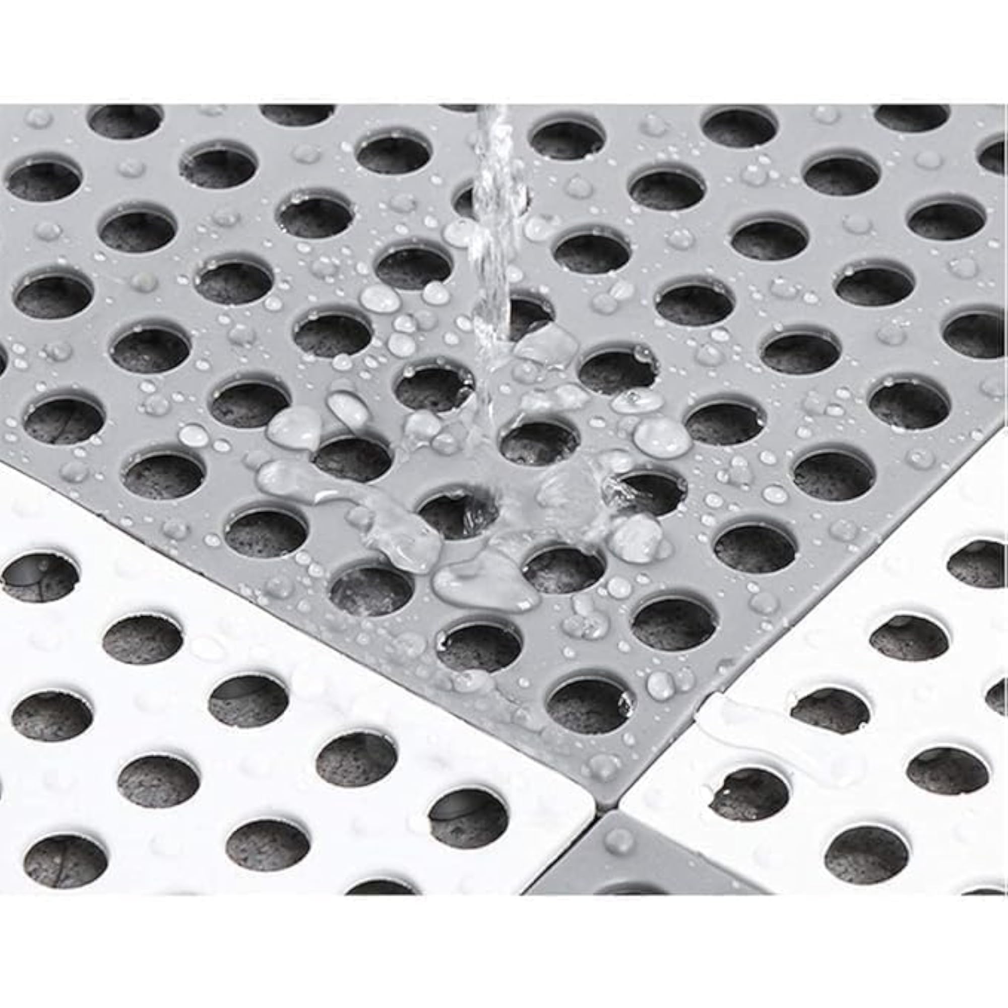 Interlocking Anti-Slip Shower Mat Set for Bathroom