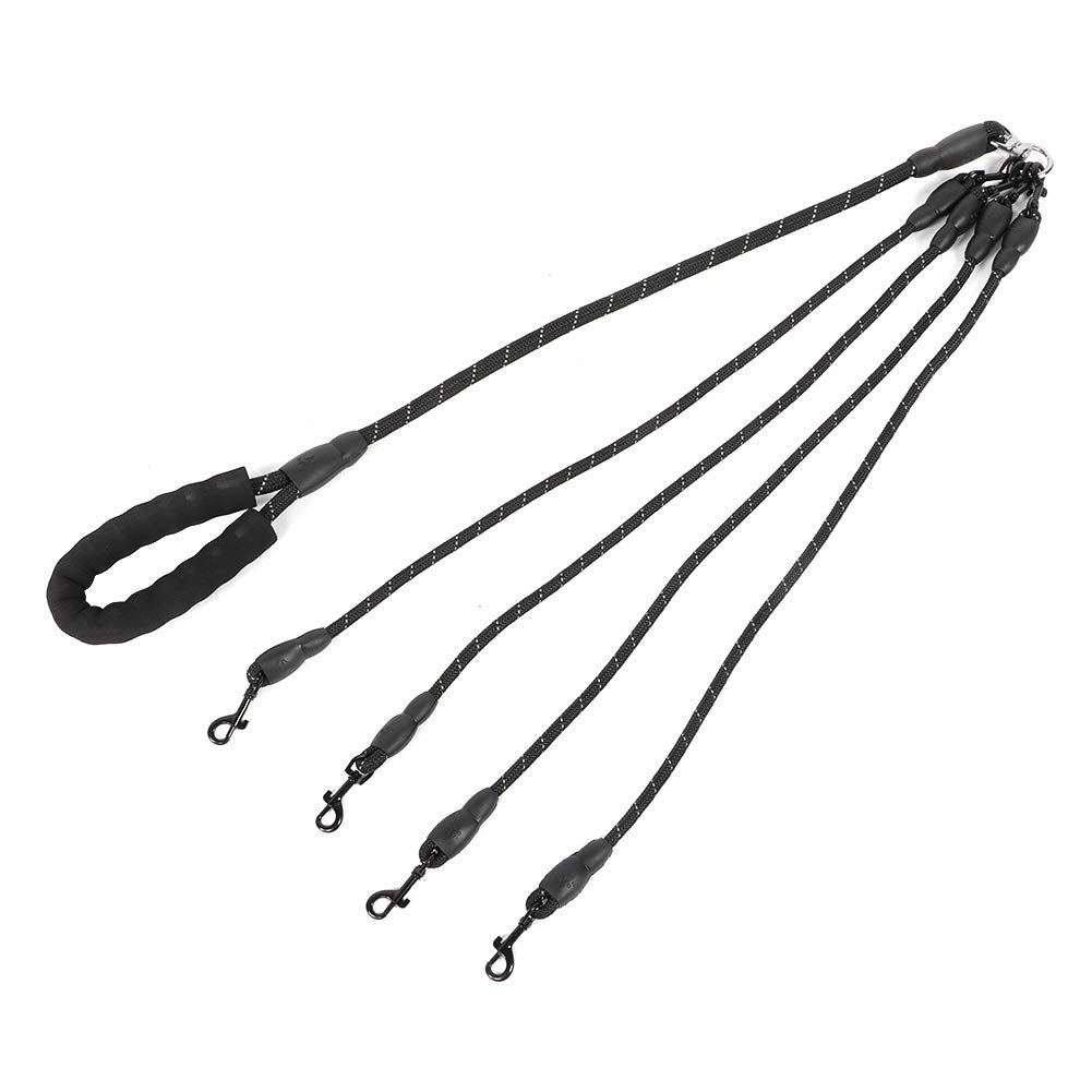 Cocoarm 4 Way Dog Lead Dogs Rope Leash Nylon Traction Rope with Foam Handle