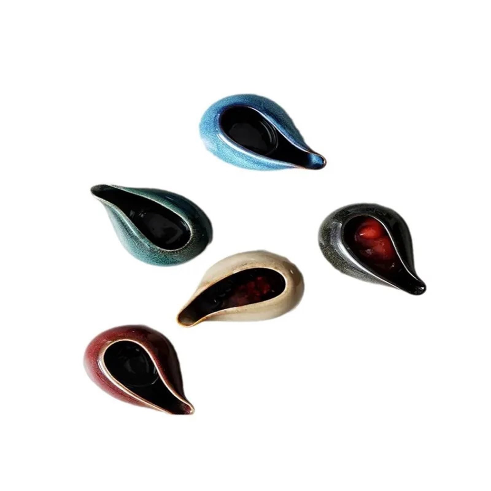 2 uds/5 uds 100ml cambios jarra cerámica for leche restaurante bistec salsa olla botes salsas cocina herramientas condimentar taza de extracción Para Espumar(Mixed colors)